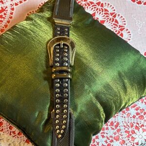 Studded MANNI Vintage Mesh Belt with BRASS Buckle